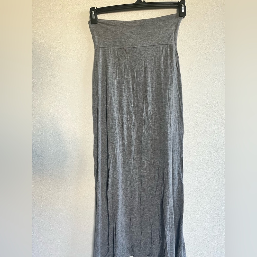 Wet Seal Comfy Light Grey Thin Breathable Long Maxi Skirt Women’s Size XS